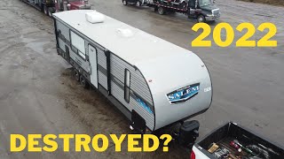 Buying A 2022 Destruction Title Camper Without looking at It! Is it Worth it ?