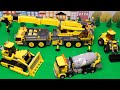 Lego Bulldozer, Concrete Mixer, Dump Truck, Crane, Tractors and experemetal cars and trucks for Kids