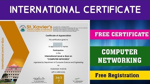 ONLINE CERTIFICATE QUIZ l COMPUTER QUIZ l COMPUTER NETWORKING QUIZ l Online Certificate in 1 minutes