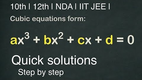 Higher order polynomials in few seconds | Synthetic Division method | solve cubic equations