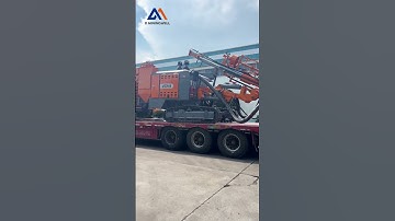 Delivery video of Mining Blast Separated DTH Drilling Rig With Crawler ZGYX425S