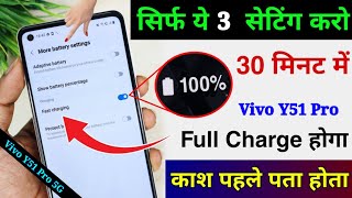 Vivo Y51 Pro 5G Fast Charging Setting | Vivo Y51 Pro 5G Charging Problem | Vivo Y51 Pro Fast Charge