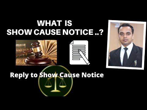 Show Cause Notice | Reply to show cause notice