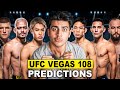 UFC VEGAS 108 BEST PREDICTIONS 🤑