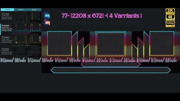 77= [2208 x 672] =[ 4 Varriants ] | Visual Wala #dj #videomapping #visuals #vjloop #visualeffects