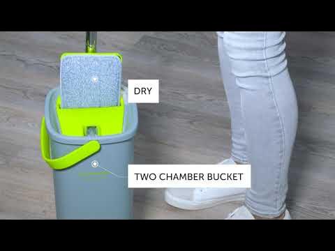 Easy Gleam Mop And Bucket Set For Wet & Dry Use, Suitable For All
