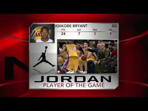 NBA 2K10 Utah Jazz Vs Los Angeles Lakers Playoff Game 1 Player Of The Game