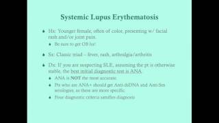 Systemic Lupus Erythematosus - CRASH! Medical Review Series