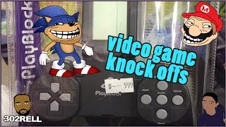 Fake Playstation Video Game Console - PlayBlock Handheld Import Knock Off