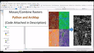 Mosaic or Combine Rasters in Arcmap and Python [Hindi, Urdu] Lecture 14 (Geospatial Analysis)