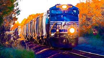 NS 4001 Blue Flamethrower! NS and CSX DPU Alrights! Big 3 Engine BNSF Tanker Train! Amtrak 50th Anny