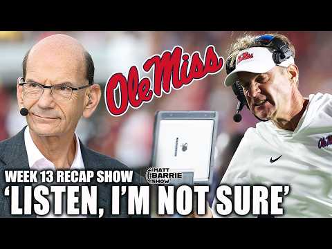 Lane Kiffin playing ‘THE VILLAIN’ + College Football Playoff PREDICTIONS?! | The Matt Barrie Show