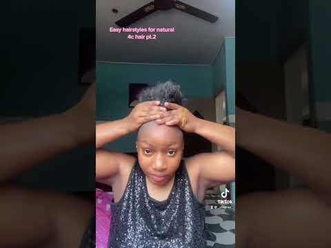 Easy 4c natural hair style #4chair #hairtutorial #naturalhair #naturalhairstyles #hairstyles