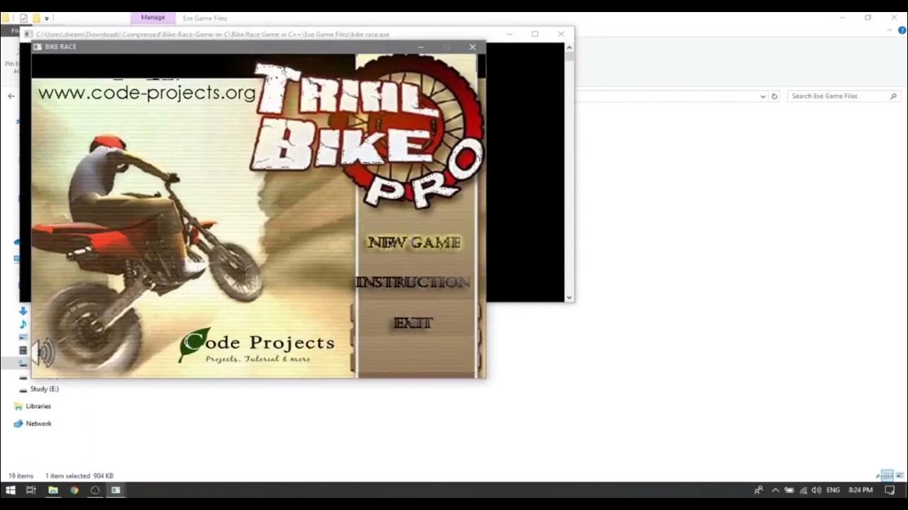 Bike Racing Game Using C++ - YouTube