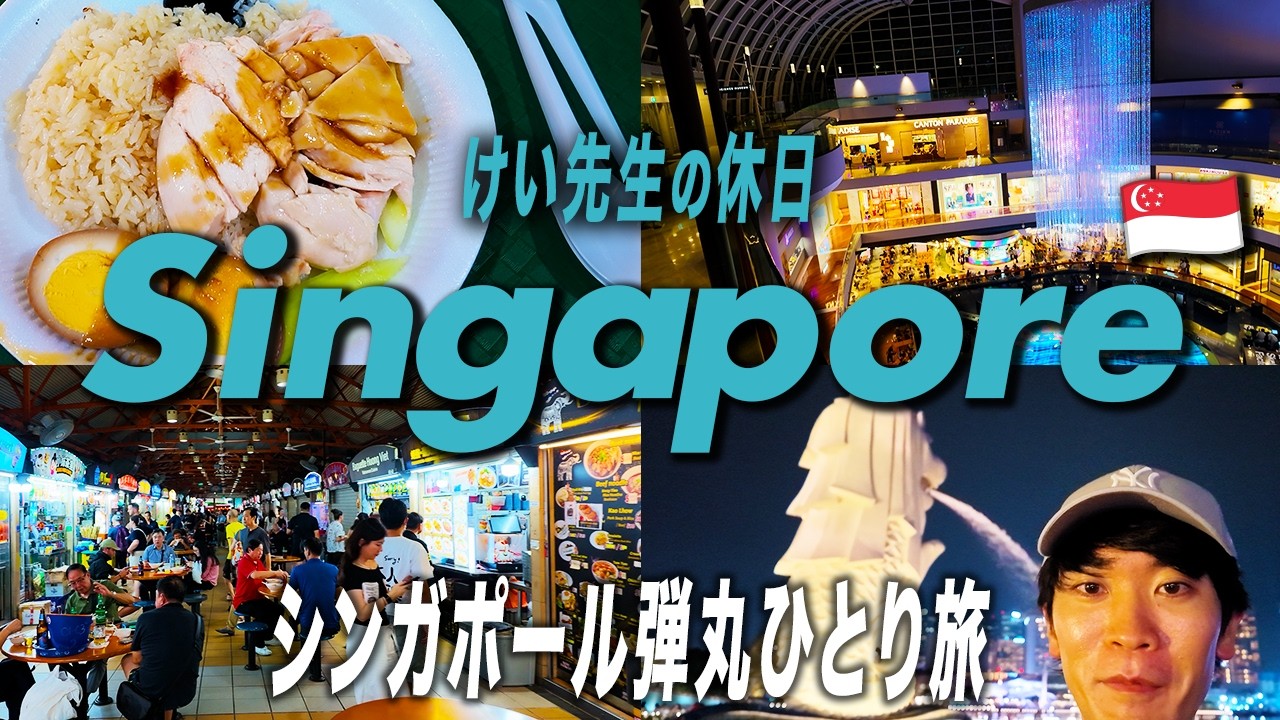 🇸🇬【1泊2日】1泊2日でシンガポールを遊び尽くす。チャンギの巨大滝から近未来の街を駆け抜ける超高密度弾丸旅行