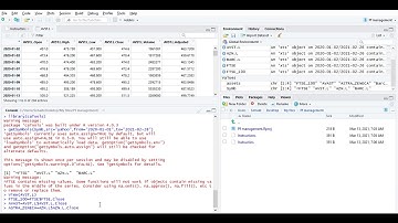 Portfolio management using R, Import data and extract the closing prices