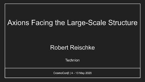 Robert Reischke: Axions Facing the Large-Scale Structure