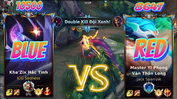 Top 1 Kha’Zix Vs Top 1 Master Yi Wild Rift- Xem Học Hỏi ICG Sadness LMHT Tốc Chiến