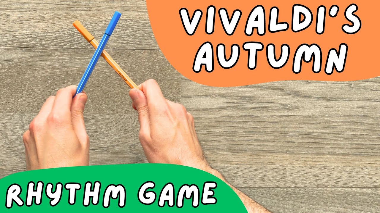 🍁 AUTUNNO - Gioco Ritmico con PENNARELLI/MATITE - Musica Classica per bambini! - Vivaldi