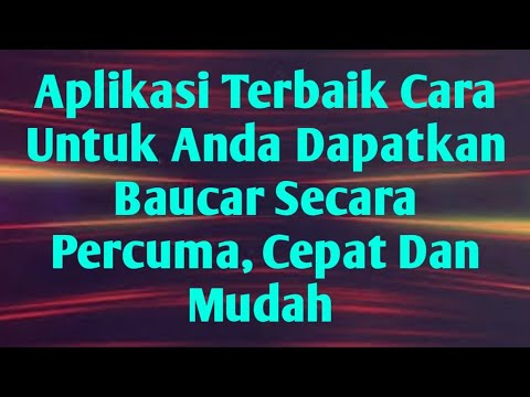 Video: Apa Yang Perlu Dilakukan Dengan Baucar