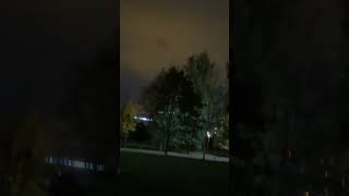 Свечение от теплиц над Минском
