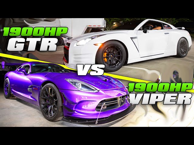 SUPERCAR STREET RACING! | Twin Turbo Viper & GTR's - YouTube