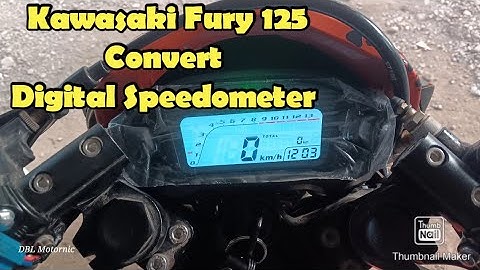 Kawasaki Fury 125 install Digital Speedometer #kawasaki