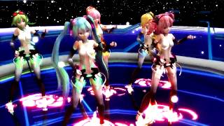 Video thumbnail of "MMD Luka Teto Miku Gumi Neru NUMA NUMA (Sub Fr / Ang)"