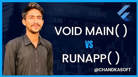 Flutter Tutorial: runApp() vs void main() | flutter tutorial