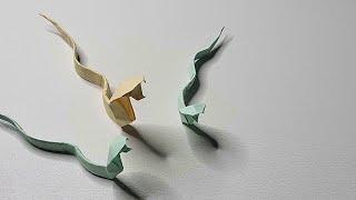 Змейка из бумаги. Игрушечный оригами символ / Paper Snake. Toy Origami Symbol