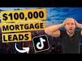 I spent 100000 for mortgage leads on tiktok ads