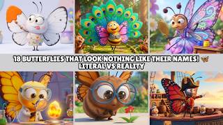 18 Butterflies That Look Nothing Like Their Names! 🦋 Literal vs Reality