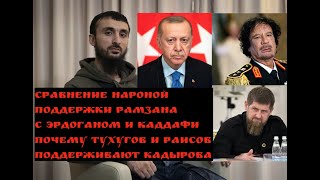 Сравнение РАМЗАНА с ЭРДОГАНОМ и КАДДАФИ.Почему РАИСОВ И ТУХУГОВ поддерживают Кадырова?/ТУМСО