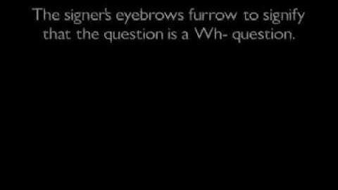 ASLonline1 Unit 1 - Wh Questions