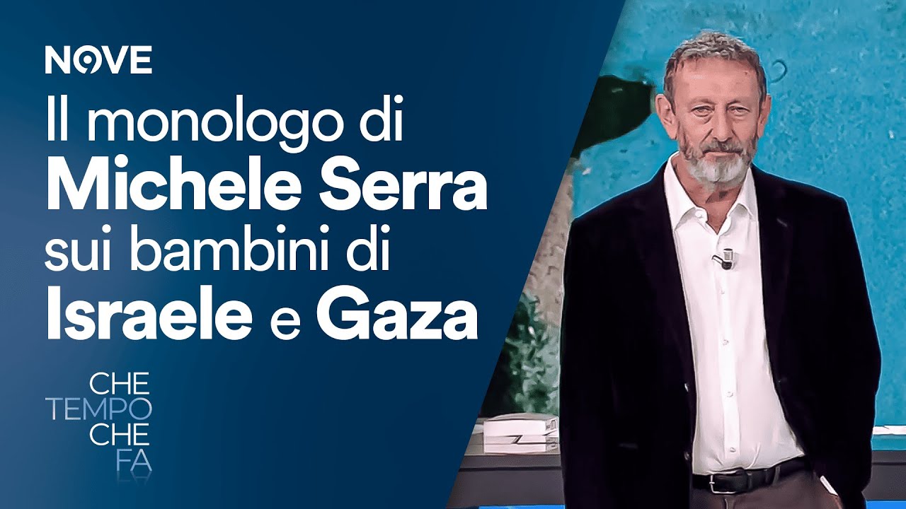 Il monologo di Michele Serra sui bambini nati oggi in Israele e a Gaza | Che tempo che fa