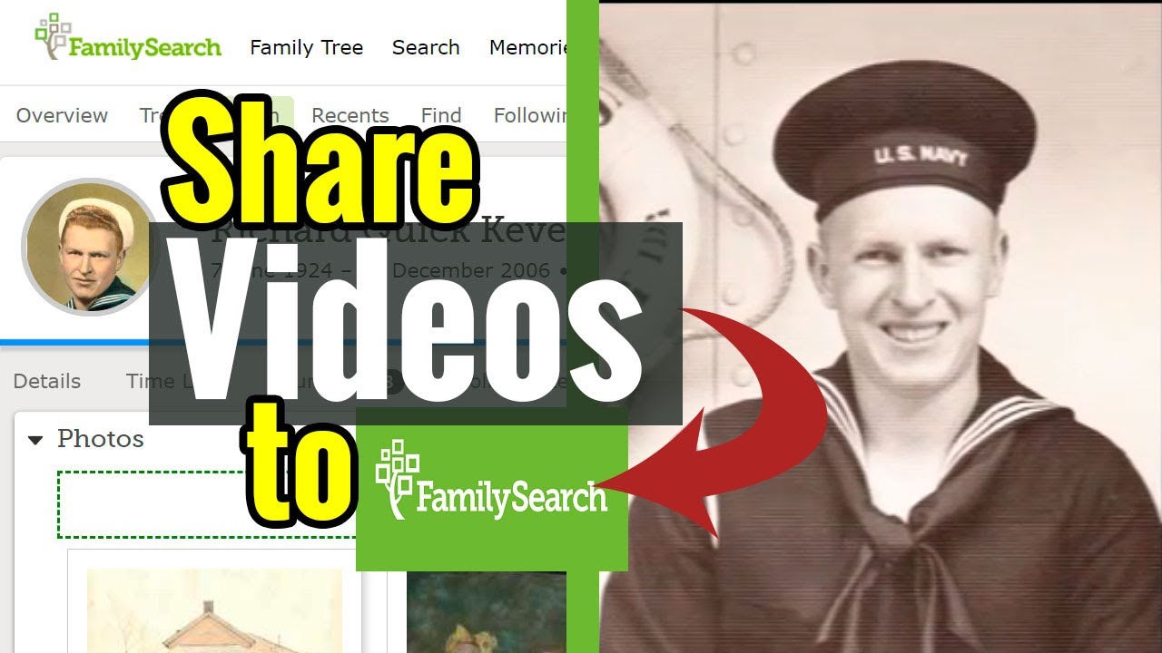 Share Genealogy Videos on the FamilySearch Family Tree - YouTube