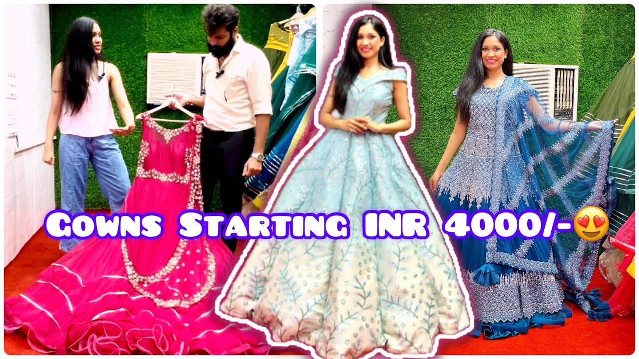 Multi Color Designer Gown at Rs 4000 in New Delhi | ID: 14508344955
