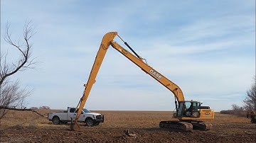 Pond Clean Out with Long Reach Excavator