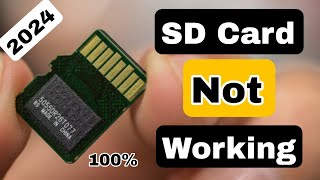 SD Card Not Working | Memory Card Not Working | sd card format problem | sd card not showing