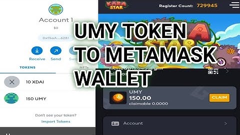 How to Add UMY token|KaraStar| to Metamask wallet
