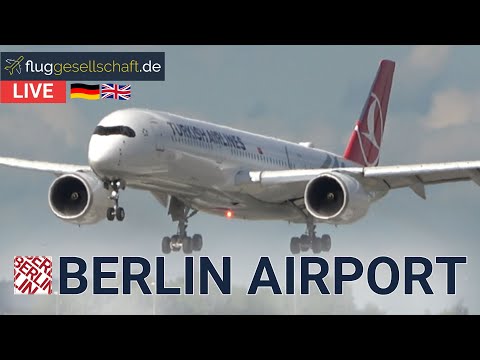 Airport Berlin 馃嚛馃嚜 LIVE | Sonntag Planespotting 31.8.2025 #livestream