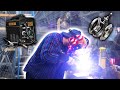 How to weld stainless steel v bands with a 120v harbor freight welder  with headers  cherry bombs