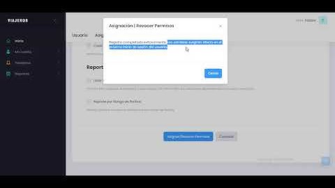 Aplicación Web - Creación de cuentas de usuario y asignación de permisos