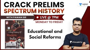 Crack Prelims with Pawan Sir | Spectrum History for UPSC | Educational and Social Reforms