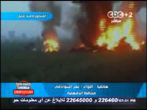 أول فيديو لسقوط طائرة الجيش فى السنبلاوين