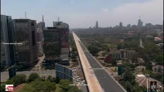 AERIAL VIEW OF THE COMPLETE ELEVATED NAIROBI EXPRESSWAY VIA THE DYNAMIC NAIROBI CITY#expressway