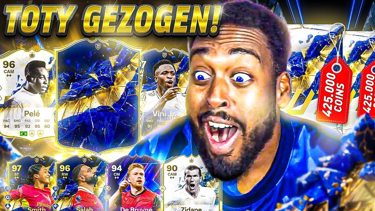JAAAA!!! TOTY STÜRMER GEZOGENNN💙🤩🤩GRATIS ZIDANE WTFF🤯20x 425k TEAM OF THE YEAR PACK🤩I FC 25