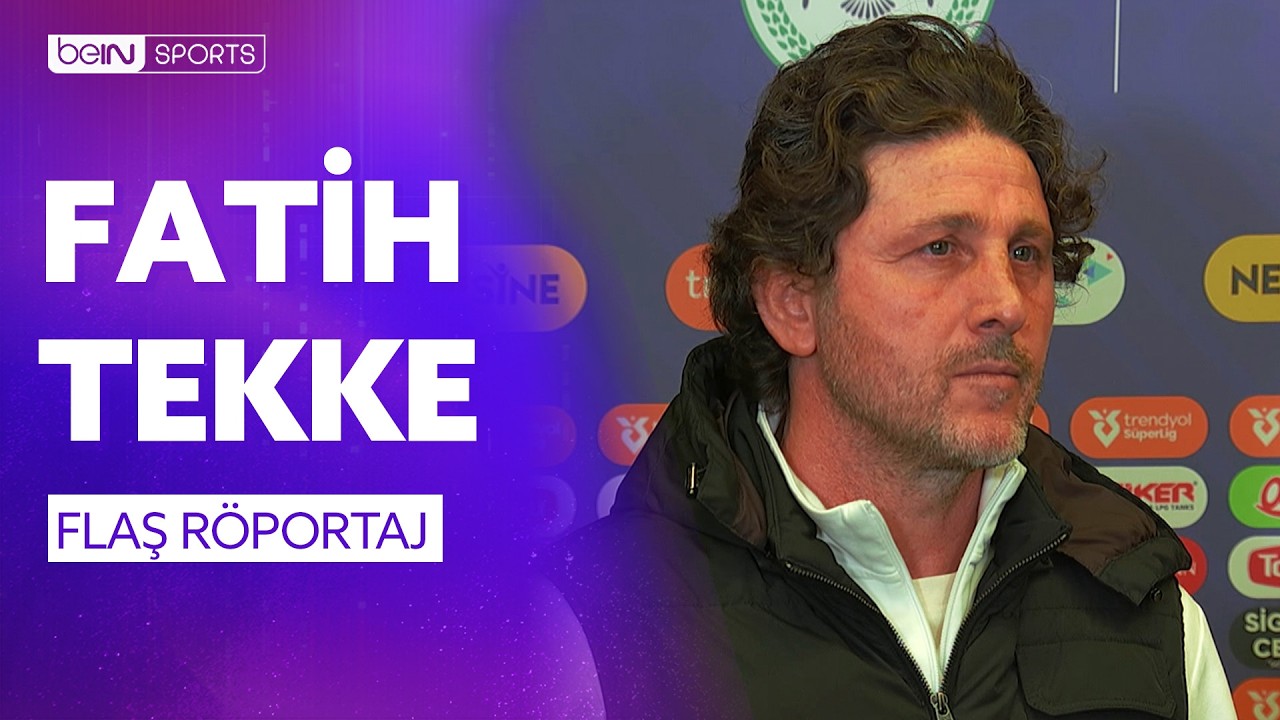 Konyaspor – Trabzonspor Maç Sonu Teknik Direktör Fatih Tekke’nin Açıklamaları