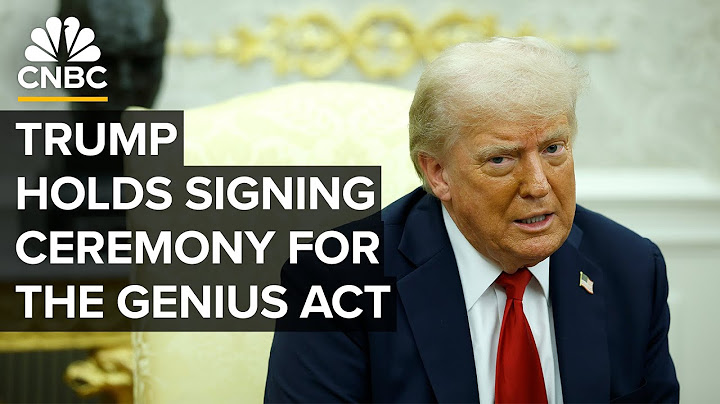 President Trump holds signing ceremony for the GENIUS Act — 7/18/2025