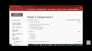 Microprocessor and Interfacing NPTELCourse 2022 Assignment-3 Answer#Week-3 2022#NPTEL2022PYQ#PYQ2022